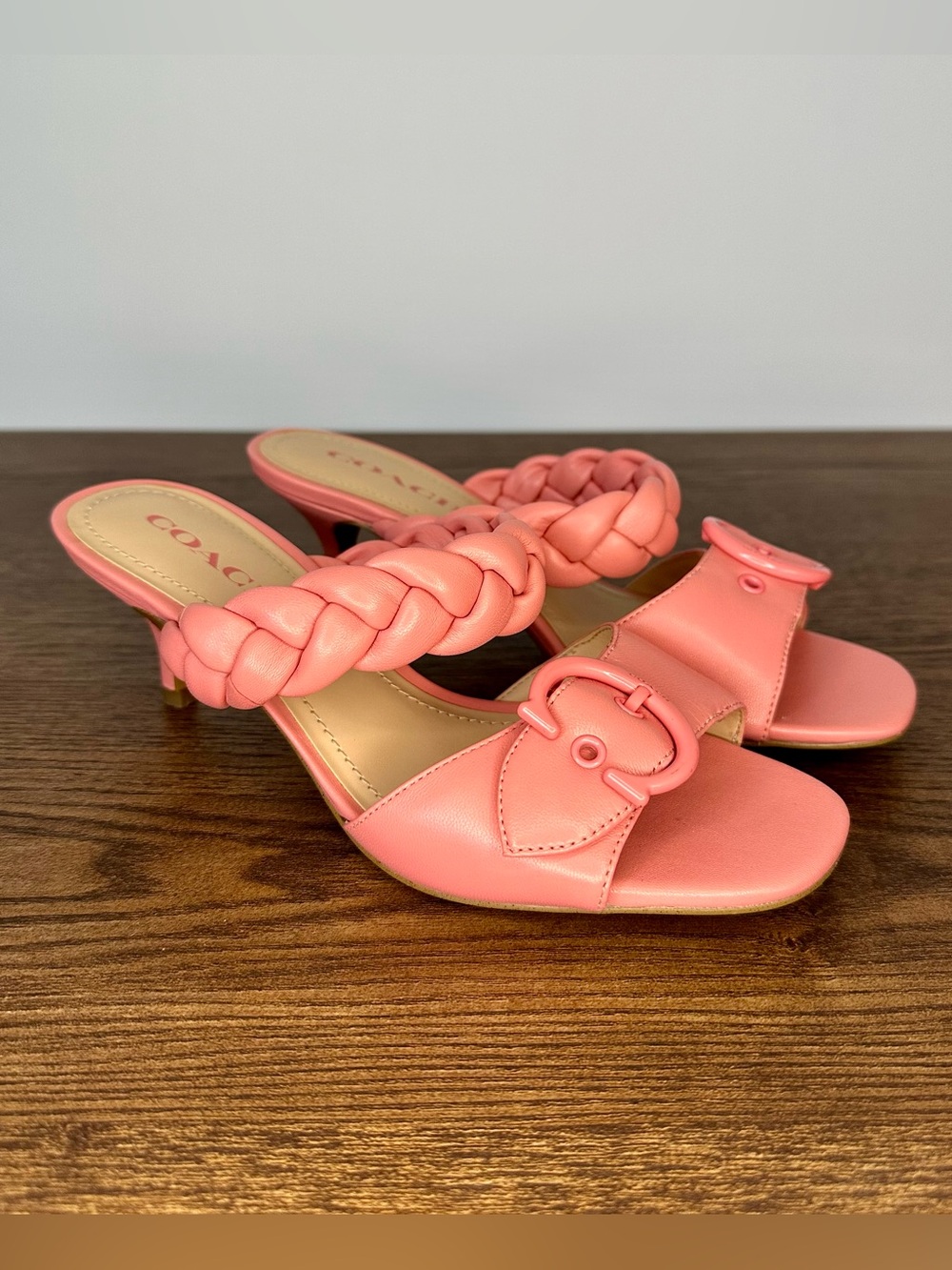 Coach Mollie Kitten Heel Sandal in Taffy Size 7